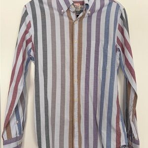 J. Crew Men's Multi-Colour Striped Oxford Shirt - New with Tags
